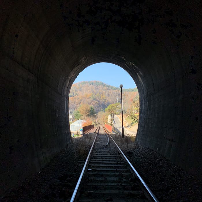 Gangchon Rail Park tunnel