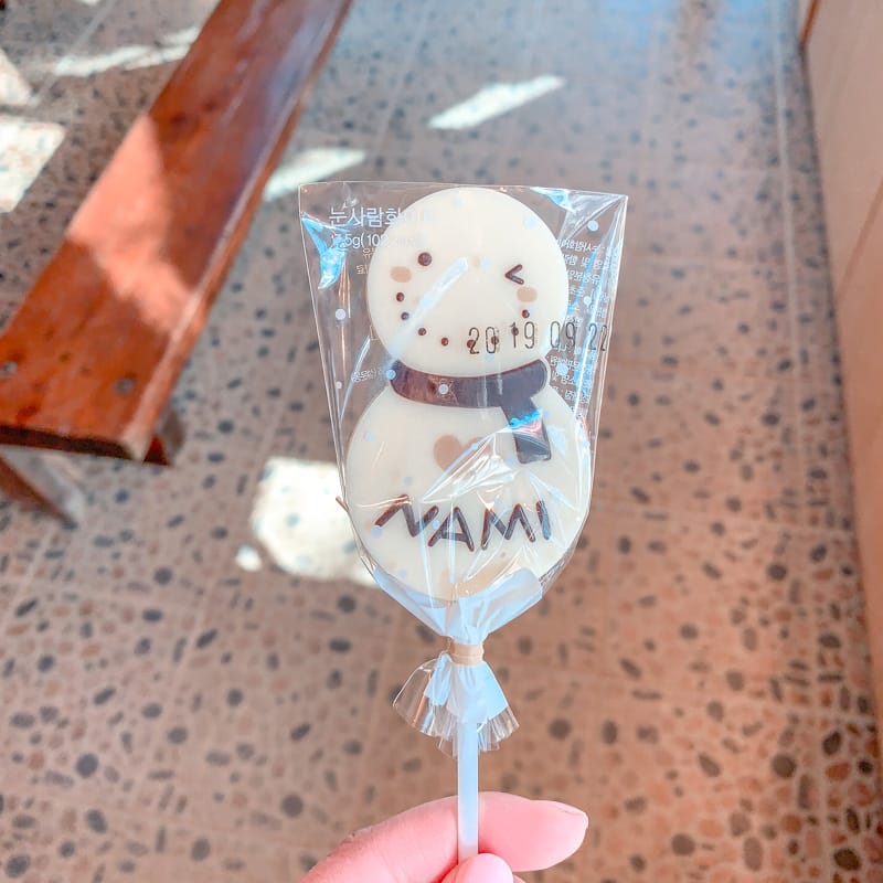 Nami Island Snowman