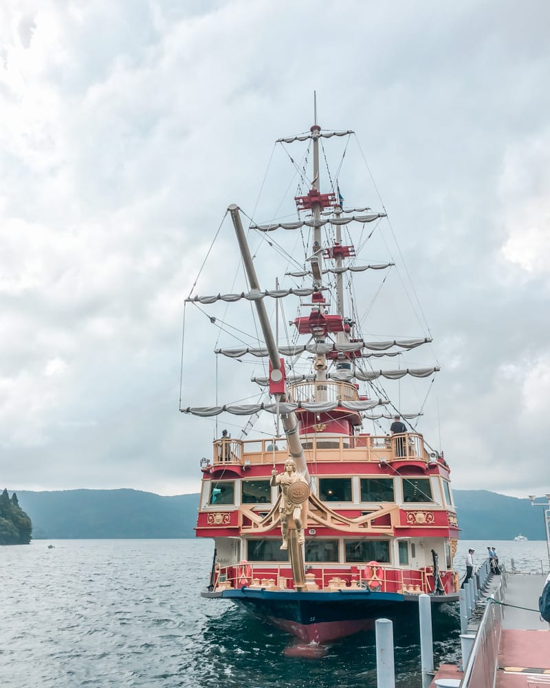 Lake Ashinoki Pirate Ship cruise in Hakone