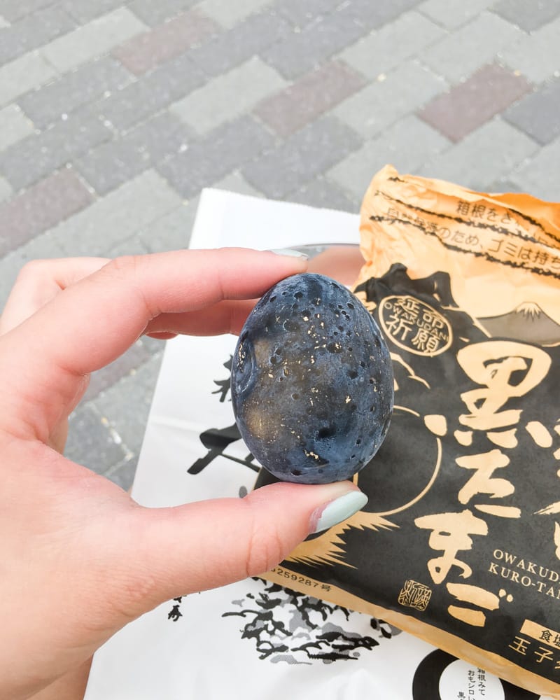 Kuro tamago black egg in Owakudani